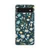 Google Pixel 6A Daisy Phone Case in Green
