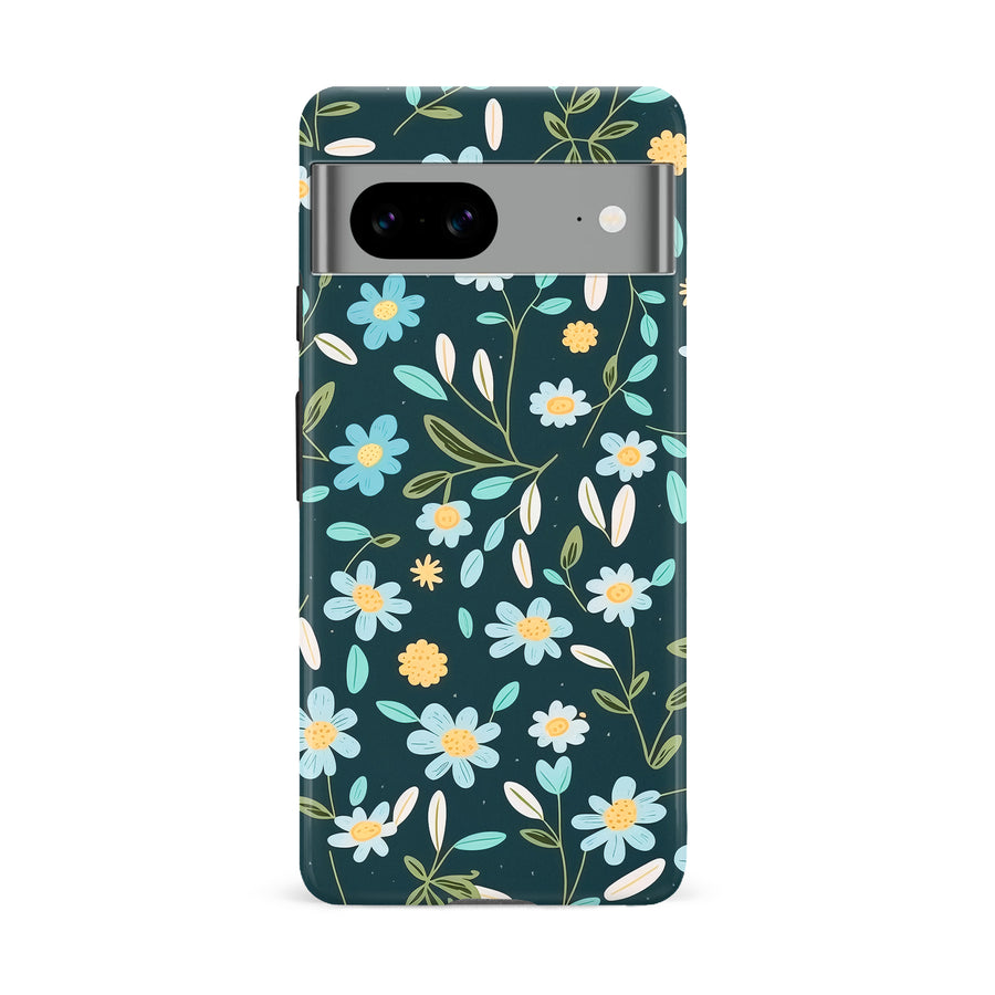 Google Pixel 8A Daisy Phone Case in Green