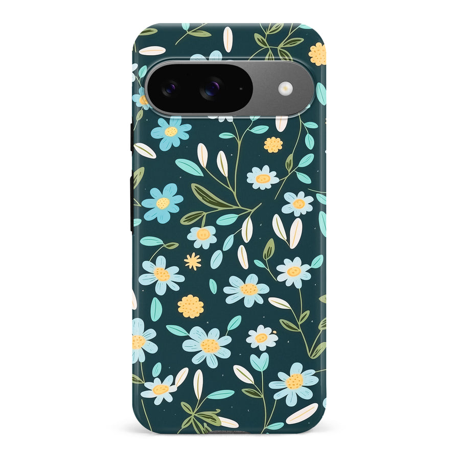 Google Pixel 9 Daisy Phone Case in Green