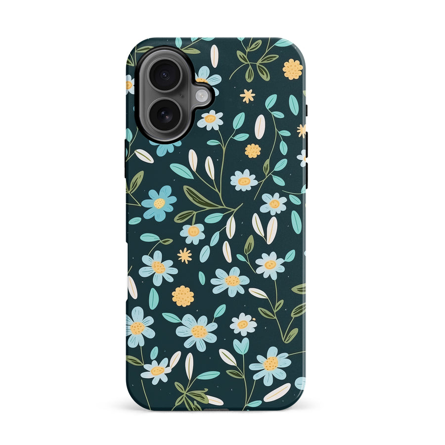 iPhone 16 Daisy Phone Case in Green