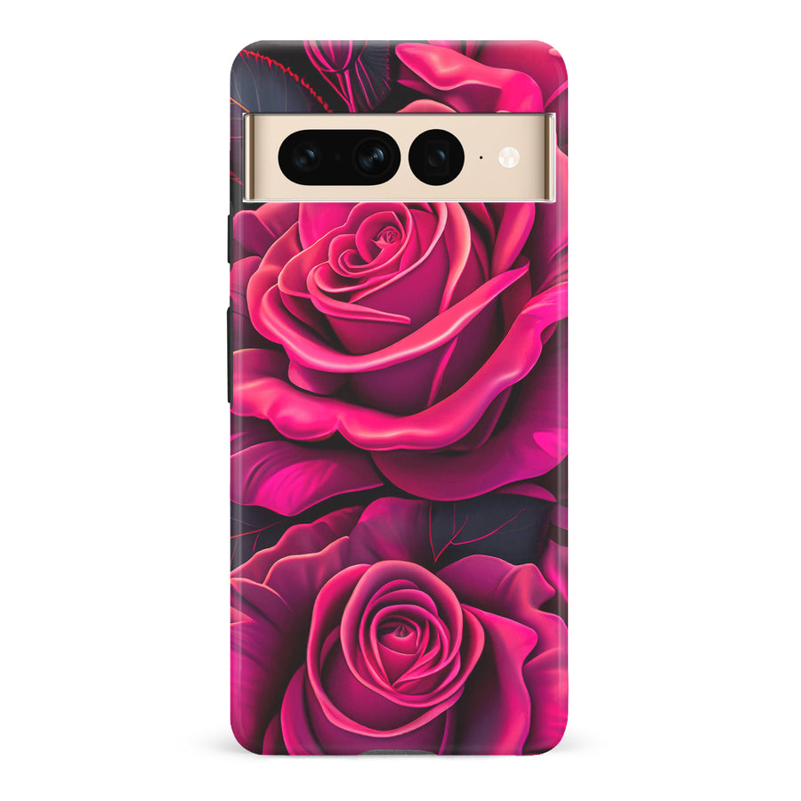 Google Pixel 7 Pro Rose Phone Case in Magenta