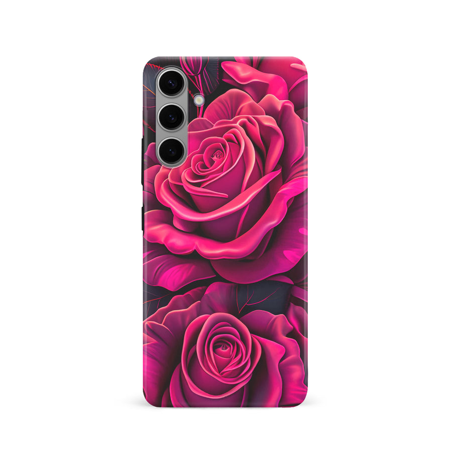 Samsung Galaxy S24 Rose Phone Case in Magenta