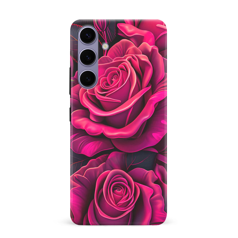 Samsung Galaxy S24 Plus Rose Phone Case in Magenta