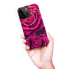 iPhone 15 Pro Max Rose Phone Case in Magenta