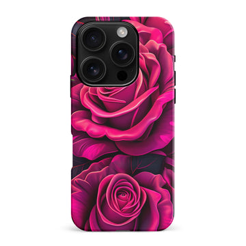 iPhone 16 Pro Max Rose Phone Case in Magenta