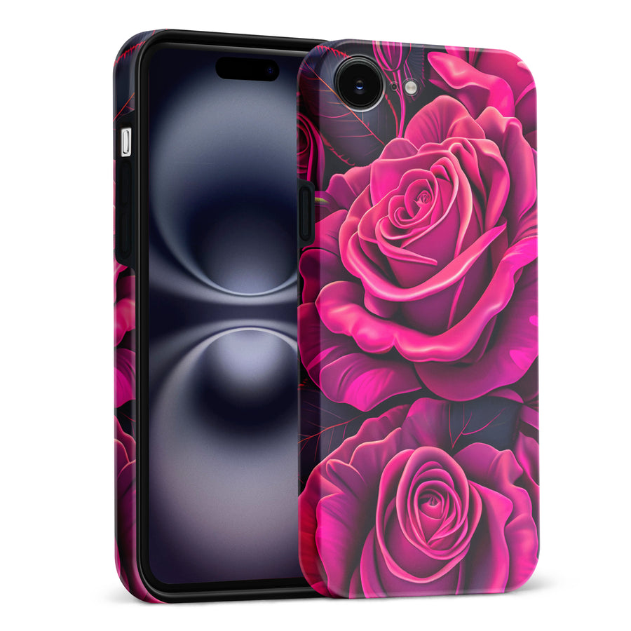 Magenta Rose Floral Phone Case