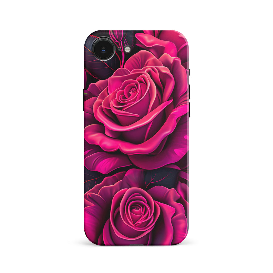 Magenta Rose Floral Phone Case