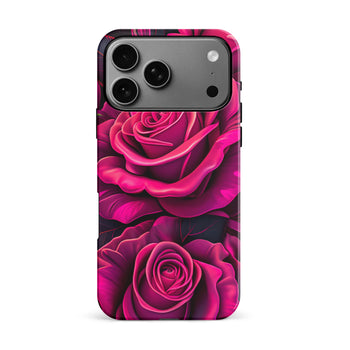 iPhone 17 Pro Max Magenta Rose Floral Phone Case