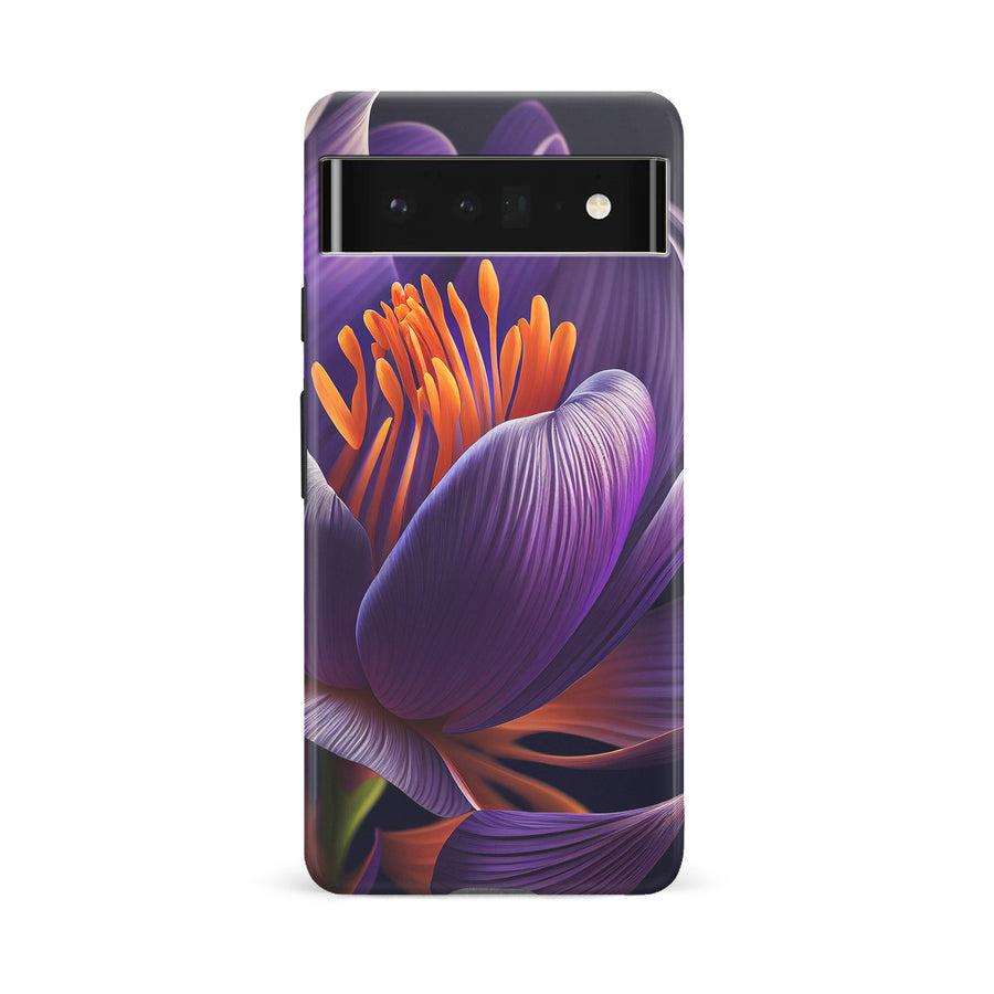 Google Pixel 6A Crocus Phone Case in Purple
