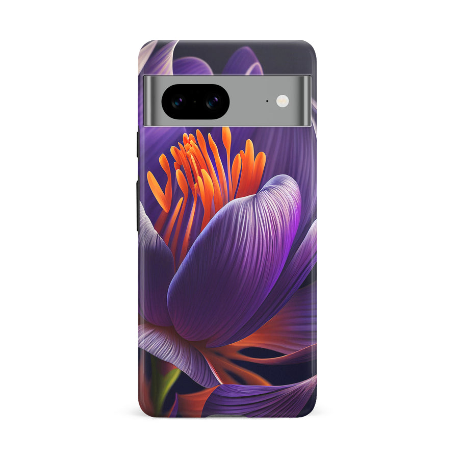 Google Pixel 8A Crocus Phone Case in Purple