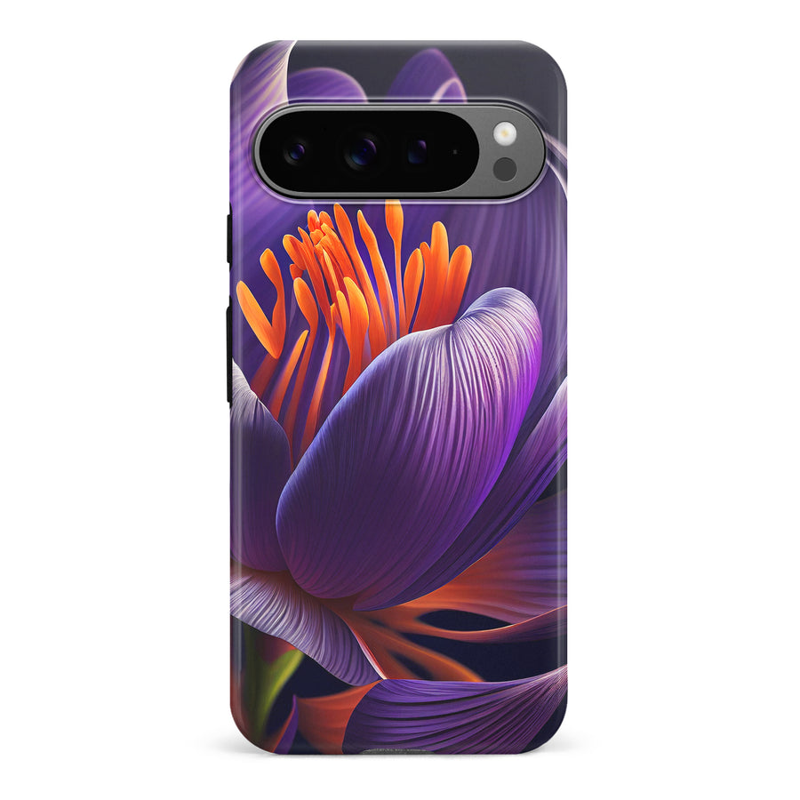 Google Pixel 9 Pro Crocus Phone Case in Purple