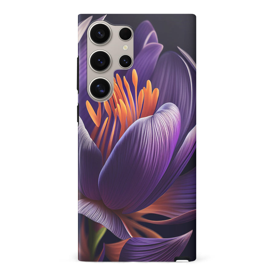 Samsung Galaxy S24 Ultra Crocus Phone Case in Purple