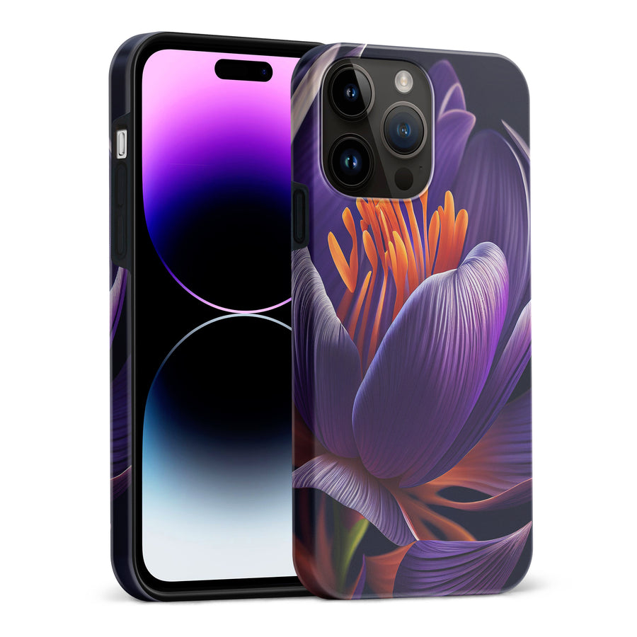 iPhone 14 Pro Max Crocus Phone Case in Purple