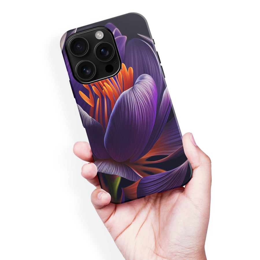 iPhone 16 Pro Max Crocus Phone Case in Purple