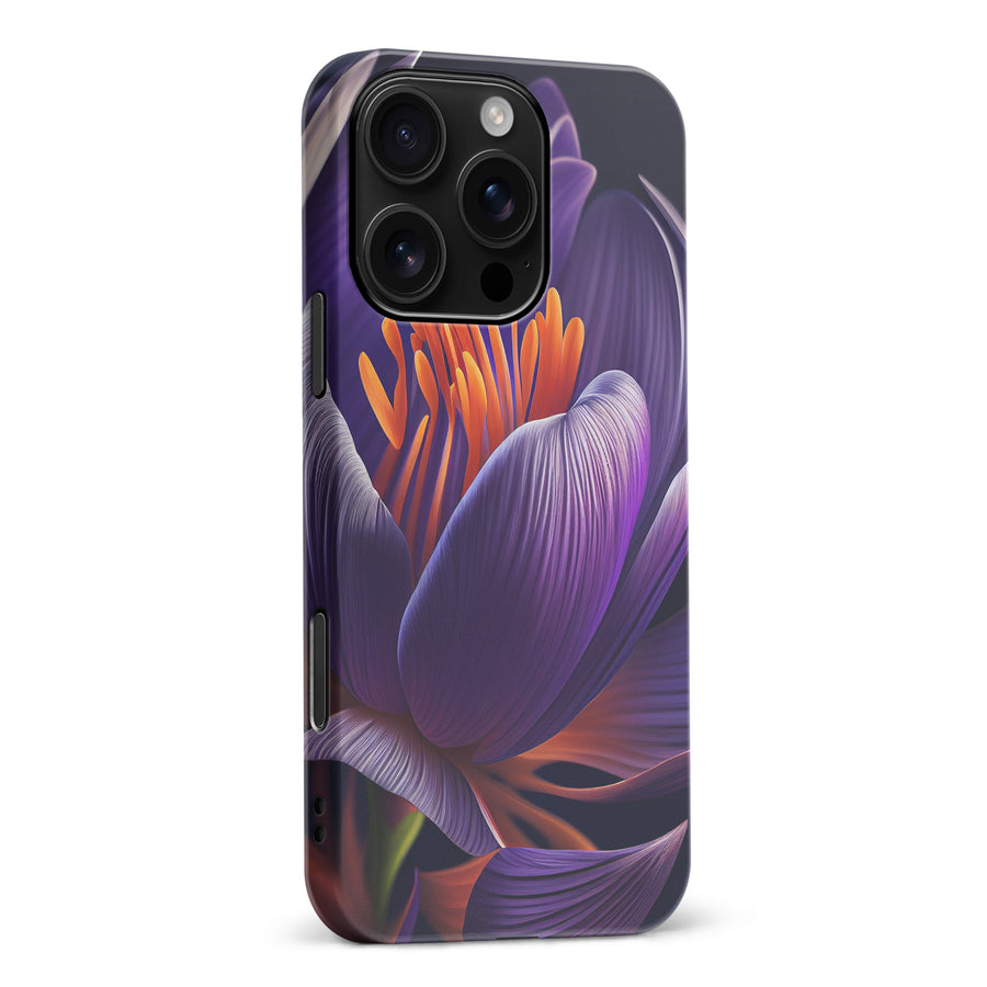 iPhone 16 Pro Max Crocus Phone Case in Purple