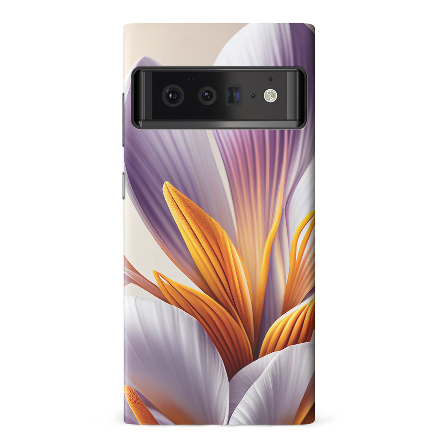 Google Pixel 6 Pro Floral Phone Case in White