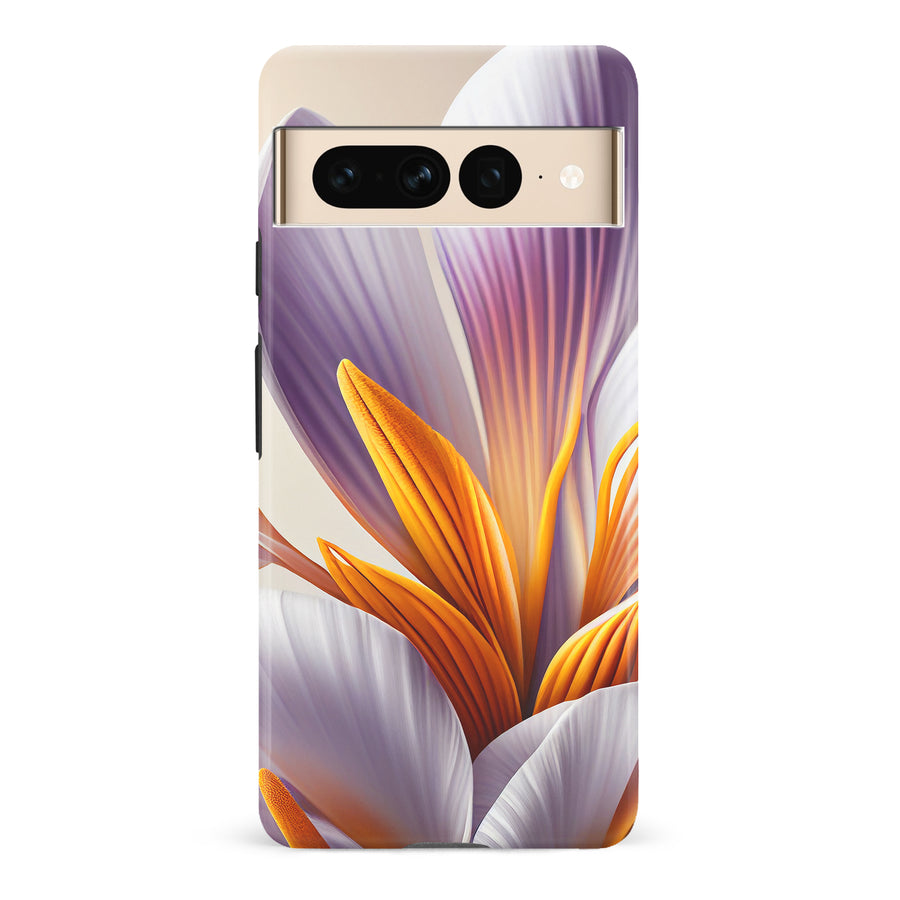 Google Pixel 7 Pro Floral Phone Case in White