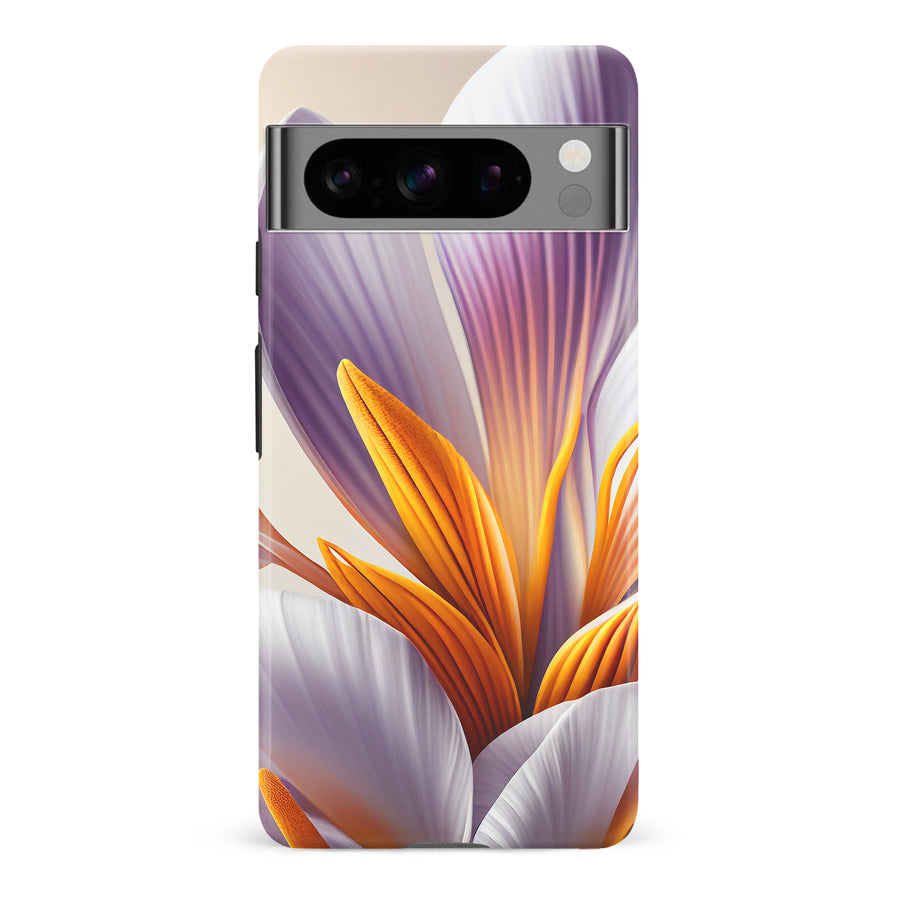 Google Pixel 8 Pro Floral Phone Case in White