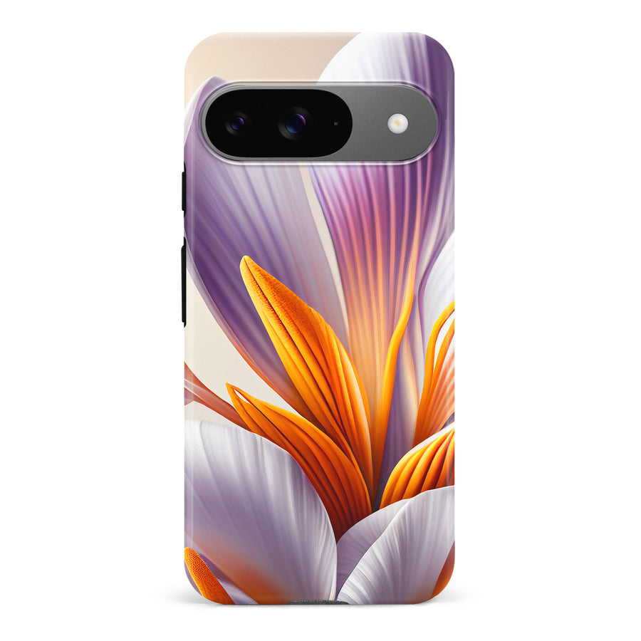 Google Pixel 9 Floral Phone Case in White