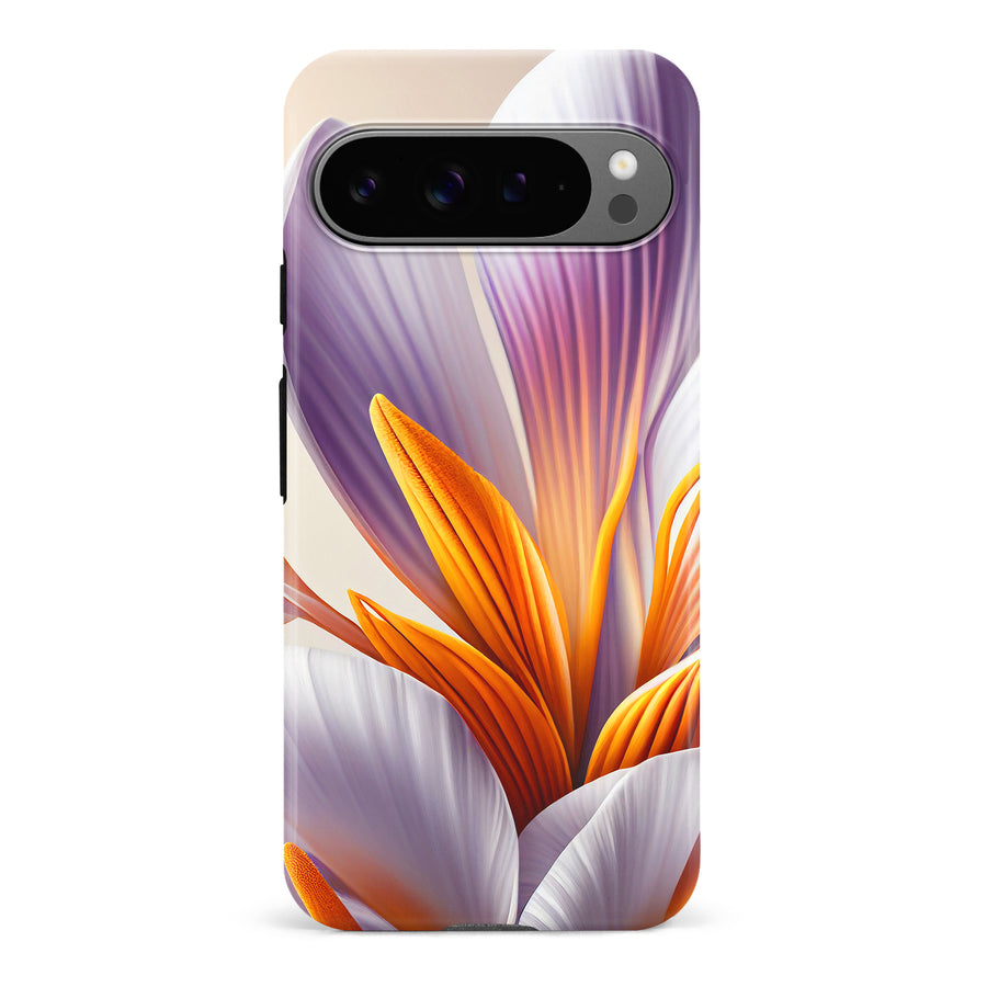 Google Pixel 9 Pro Floral Phone Case in White