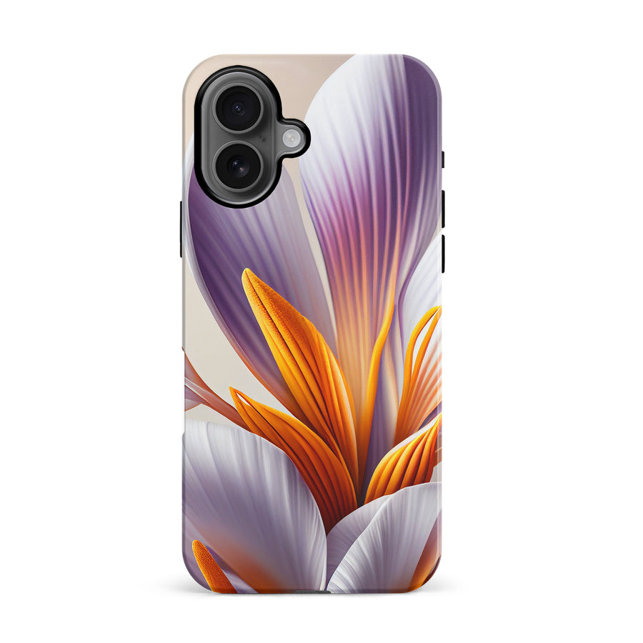 iPhone 16 Floral Phone Case in White