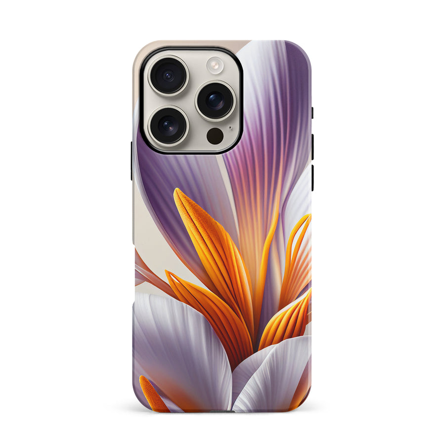 iPhone 16 Pro Floral Phone Case in White