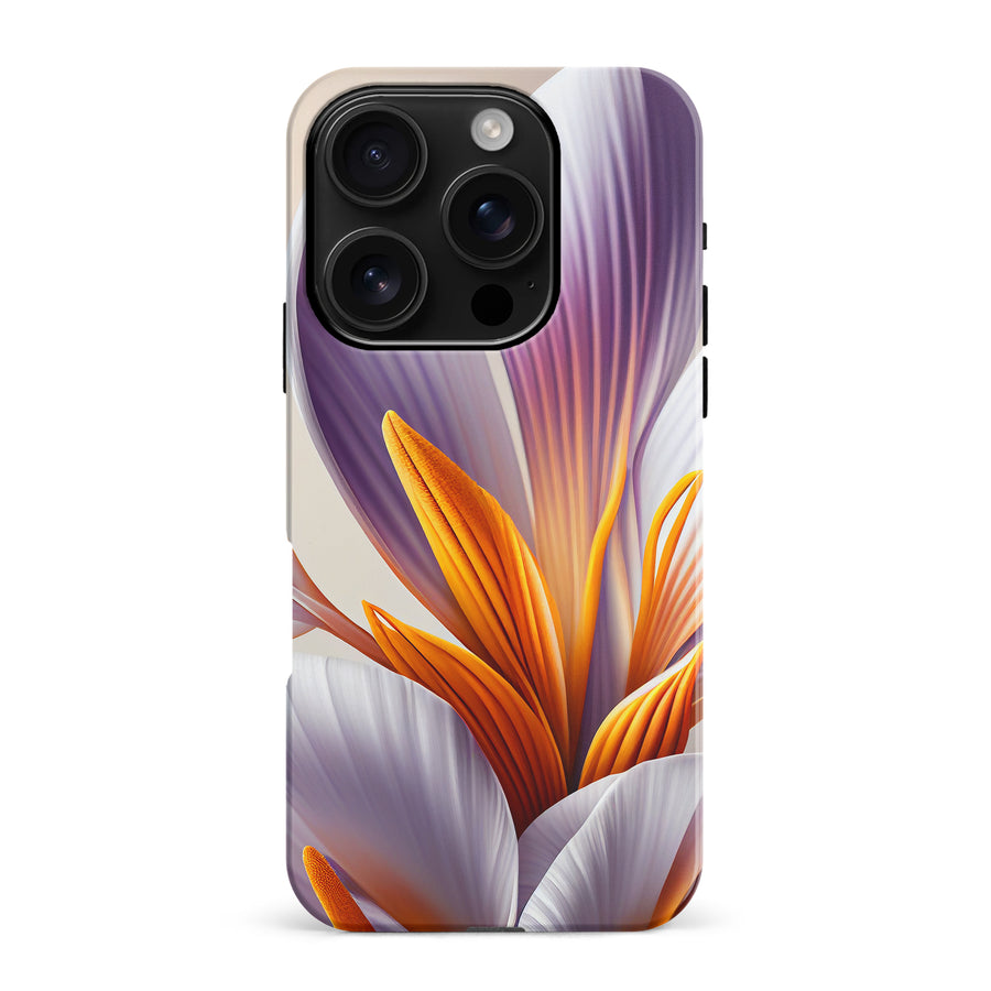 iPhone 16 Pro Max Floral Phone Case in White