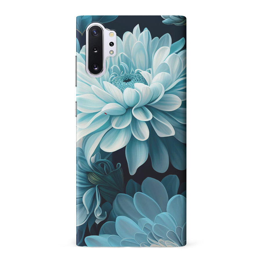 Samsung Galaxy Note 10 Plus Chrysanthemum Phone Case in Blue Green