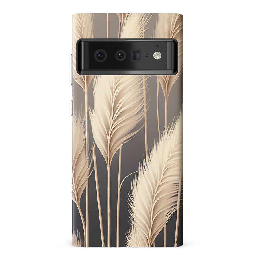 Google Pixel 6 Pro Pampas Grass Phone Case in Cream