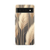 Google Pixel 6A Pampas Grass Phone Case in Cream