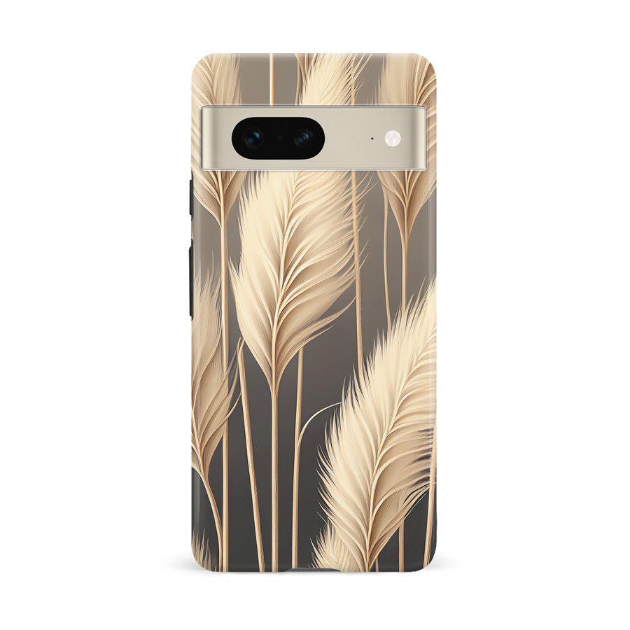Google Pixel 7 Pampas Grass Phone Case in Cream