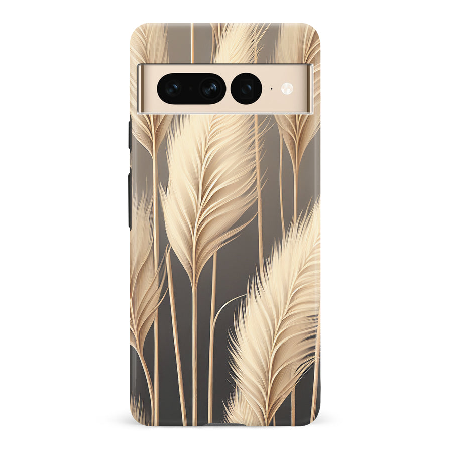 Google Pixel 7 Pro Pampas Grass Phone Case in Cream