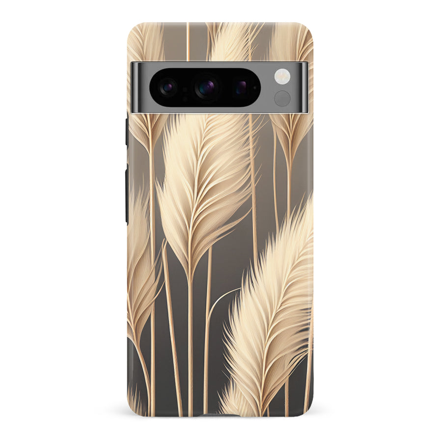 Google Pixel 8 Pro Pampas Grass Phone Case in Cream