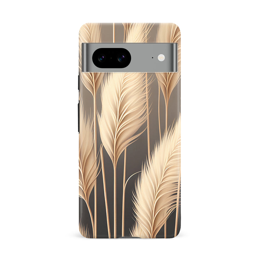 Google Pixel 8A Pampas Grass Phone Case in Cream