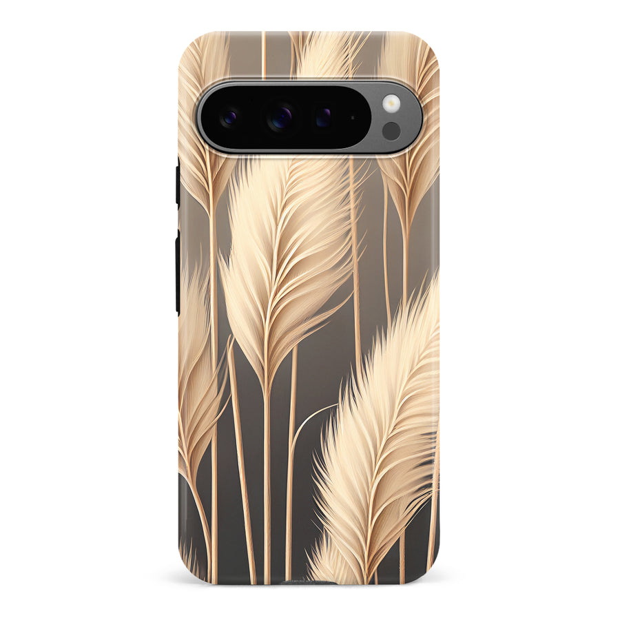 Google Pixel 9 Pro Pampas Grass Phone Case in Cream