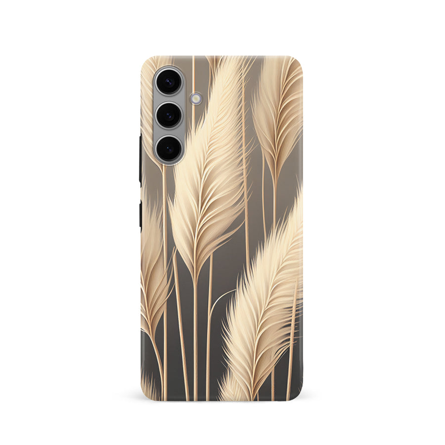 Samsung Galaxy S24 Pampas Grass Phone Case in Cream