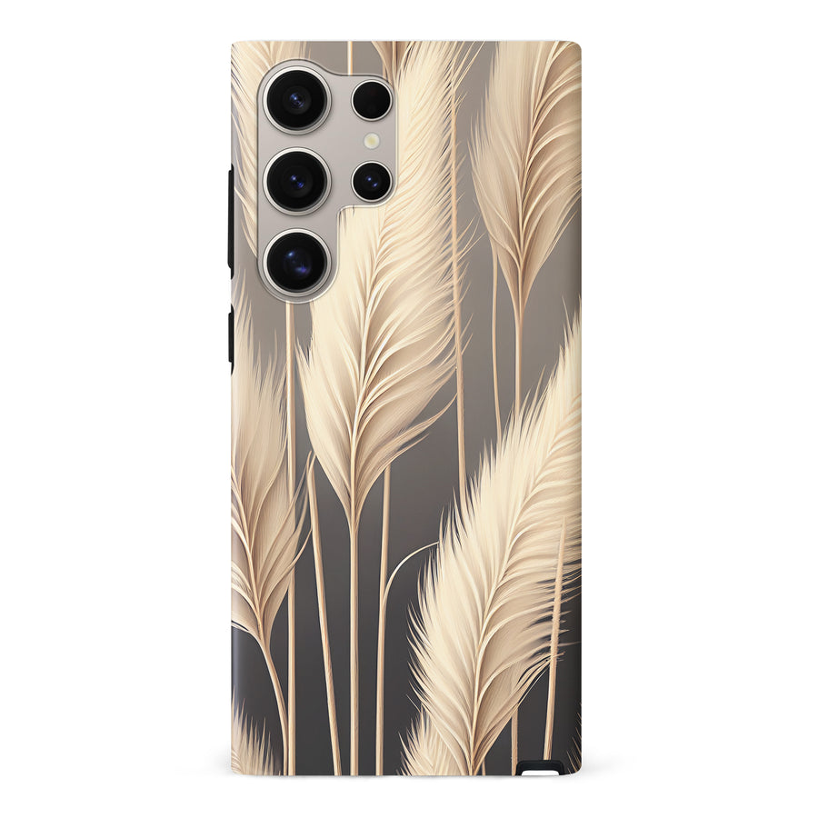 Samsung Galaxy S24 Ultra Pampas Grass Phone Case in Cream