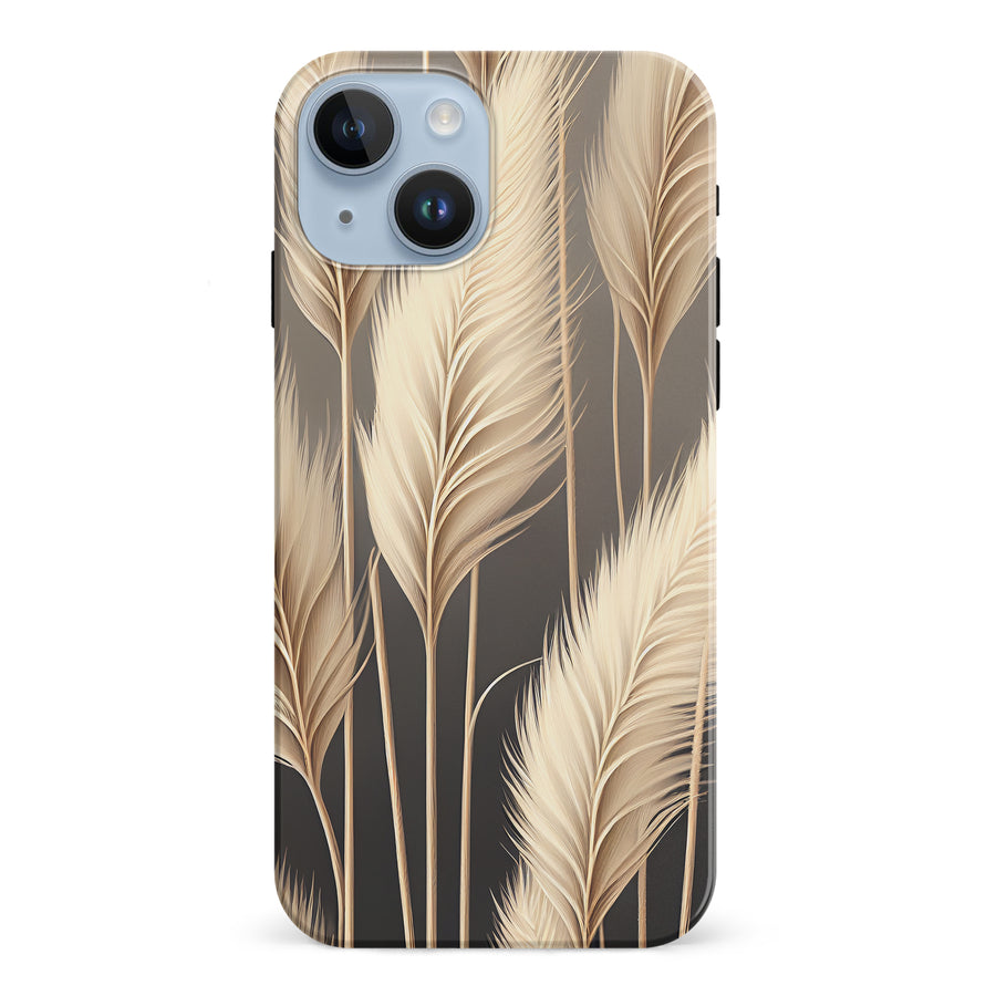 iPhone 15 Pampas Grass Phone Case in Cream