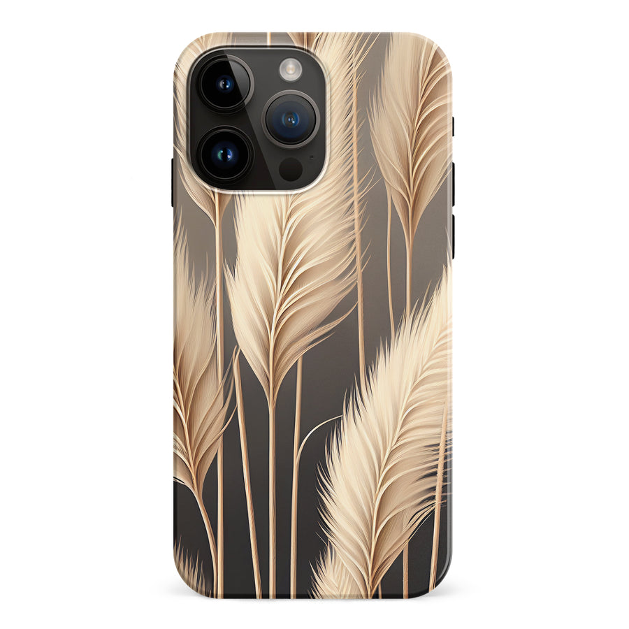 iPhone 15 Pro Max Pampas Grass Phone Case in Cream