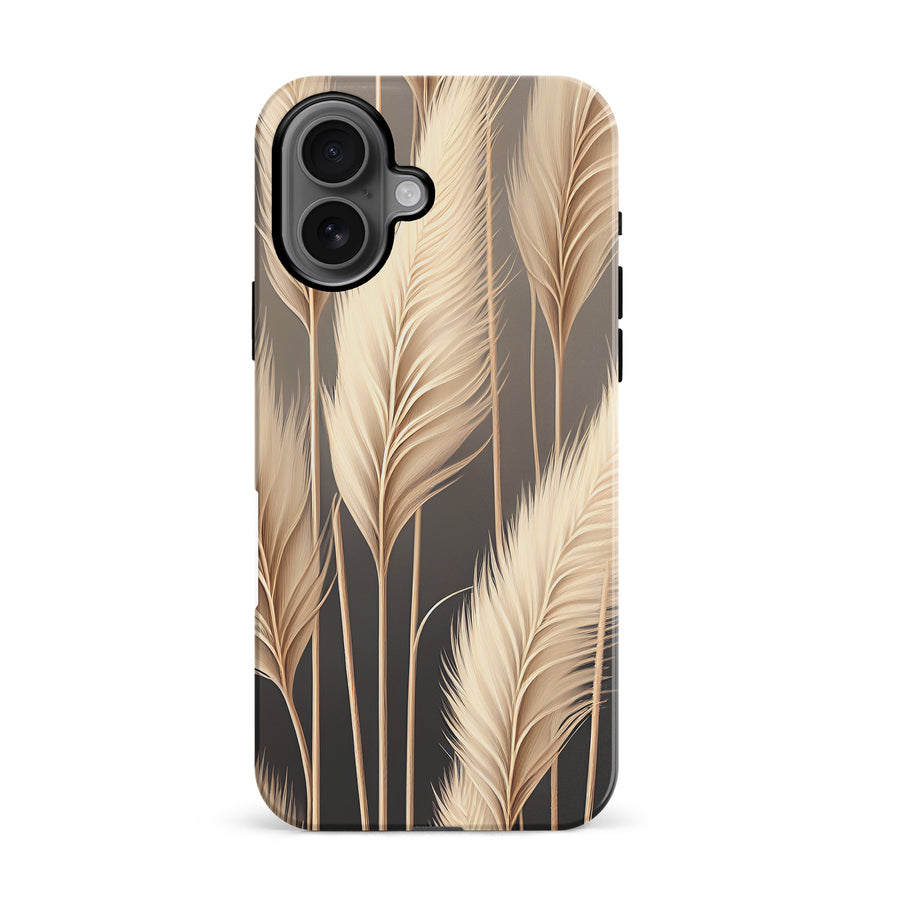 iPhone 16 Pampas Grass Phone Case in Cream