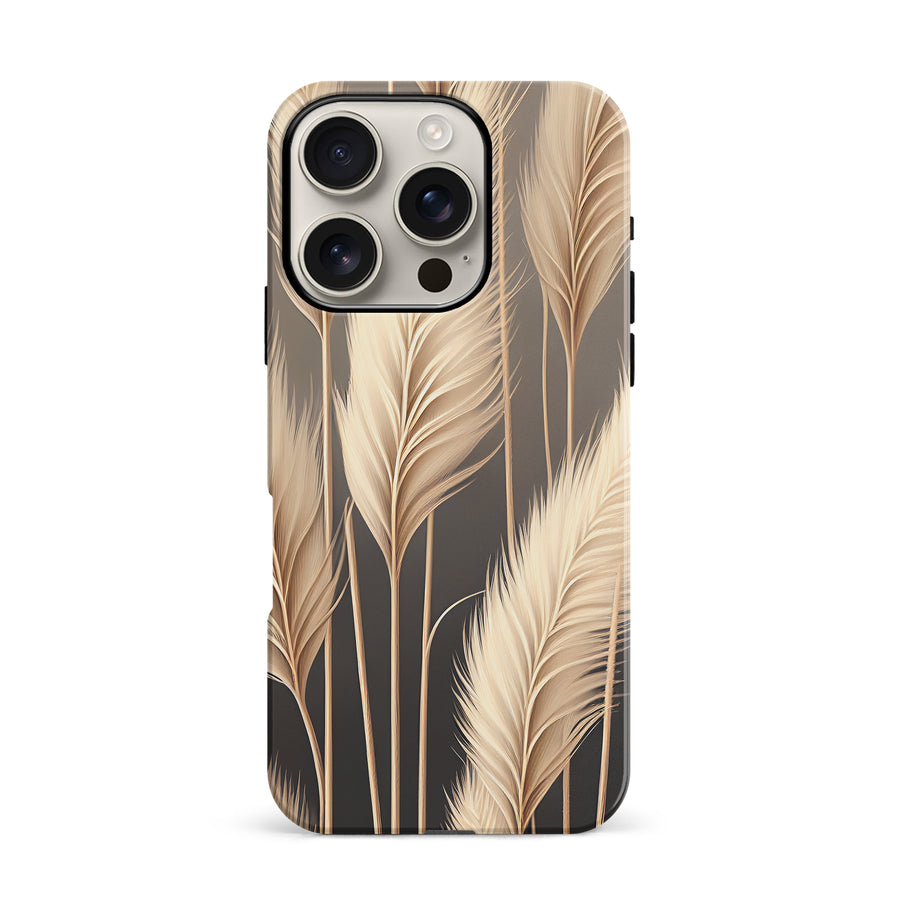 iPhone 16 Pro Pampas Grass Phone Case in Cream