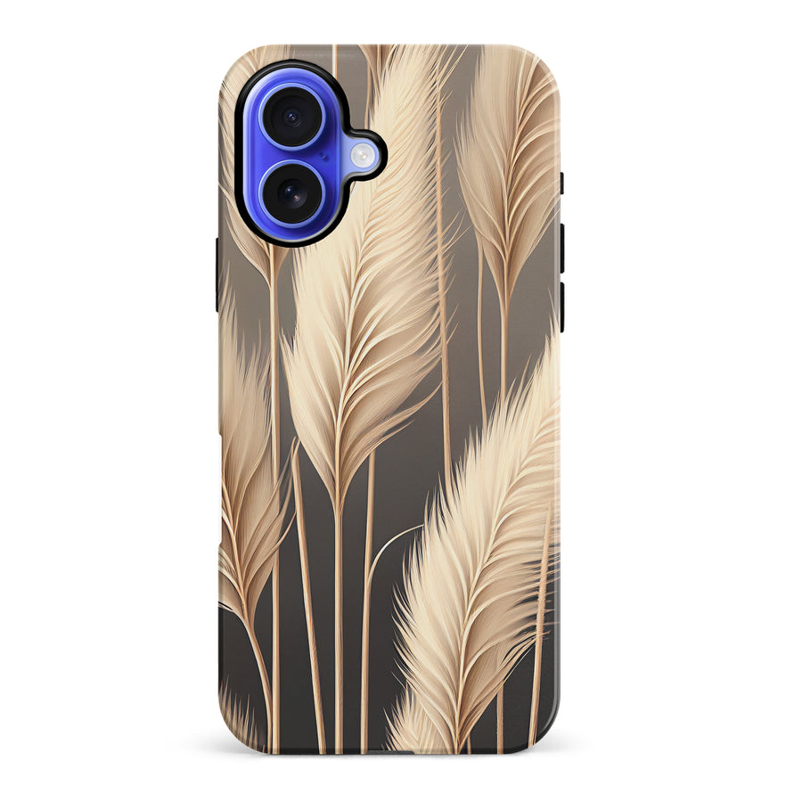 iPhone 16 Plus Pampas Grass Phone Case in Cream