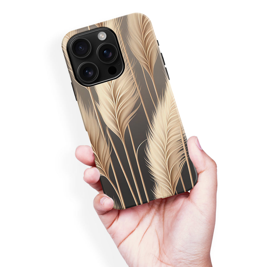 iPhone 16 Pro Max Pampas Grass Phone Case in Cream