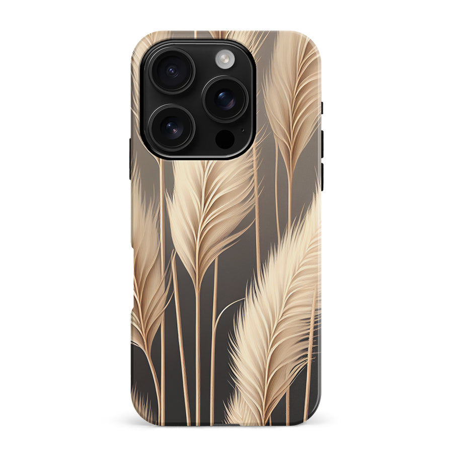 iPhone 16 Pro Max Pampas Grass Phone Case in Cream