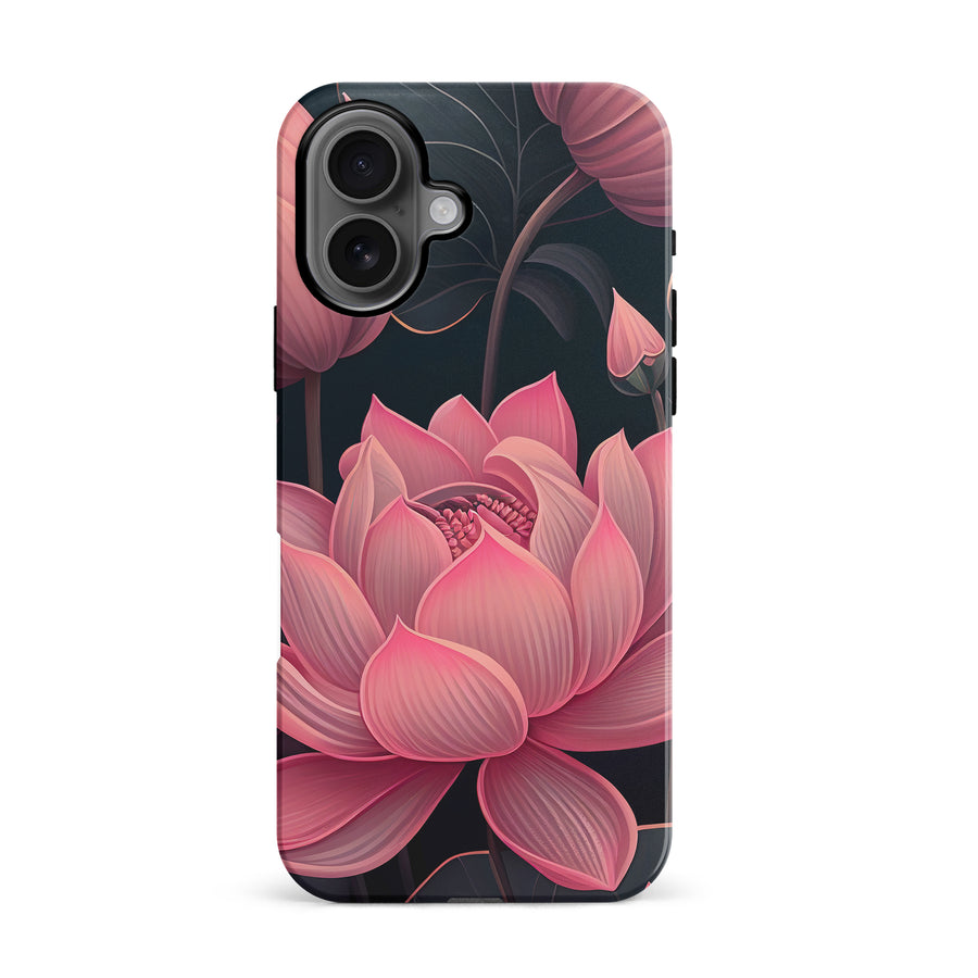 iPhone 16 Lotus Phone Case in Green