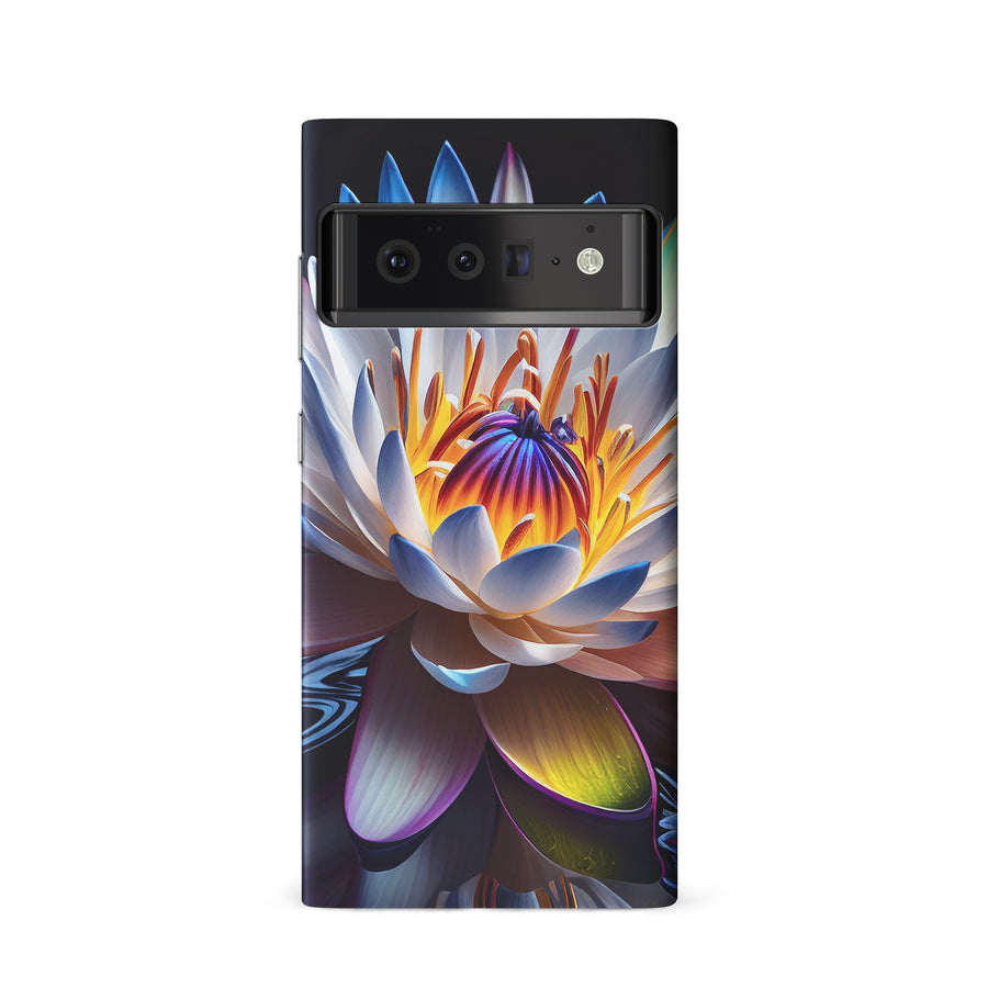 Google Pixel 6 Lotus Phone Case in Black
