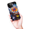 iPhone 15 Pro Max Lotus Phone Case in Black