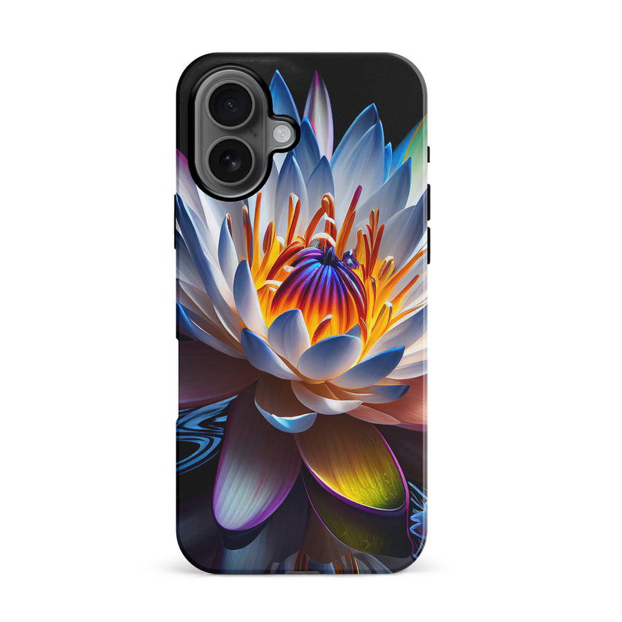 iPhone 16 Lotus Phone Case in Black