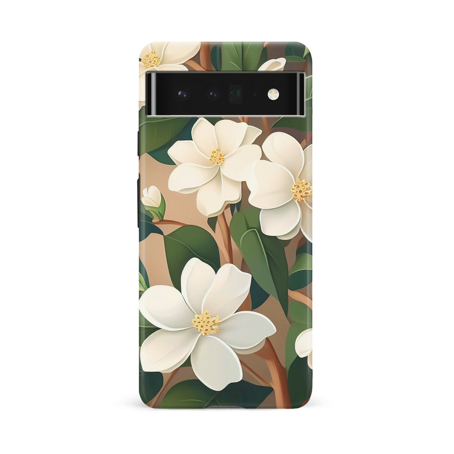 Google Pixel 6A Jasmin Floral Phone Case