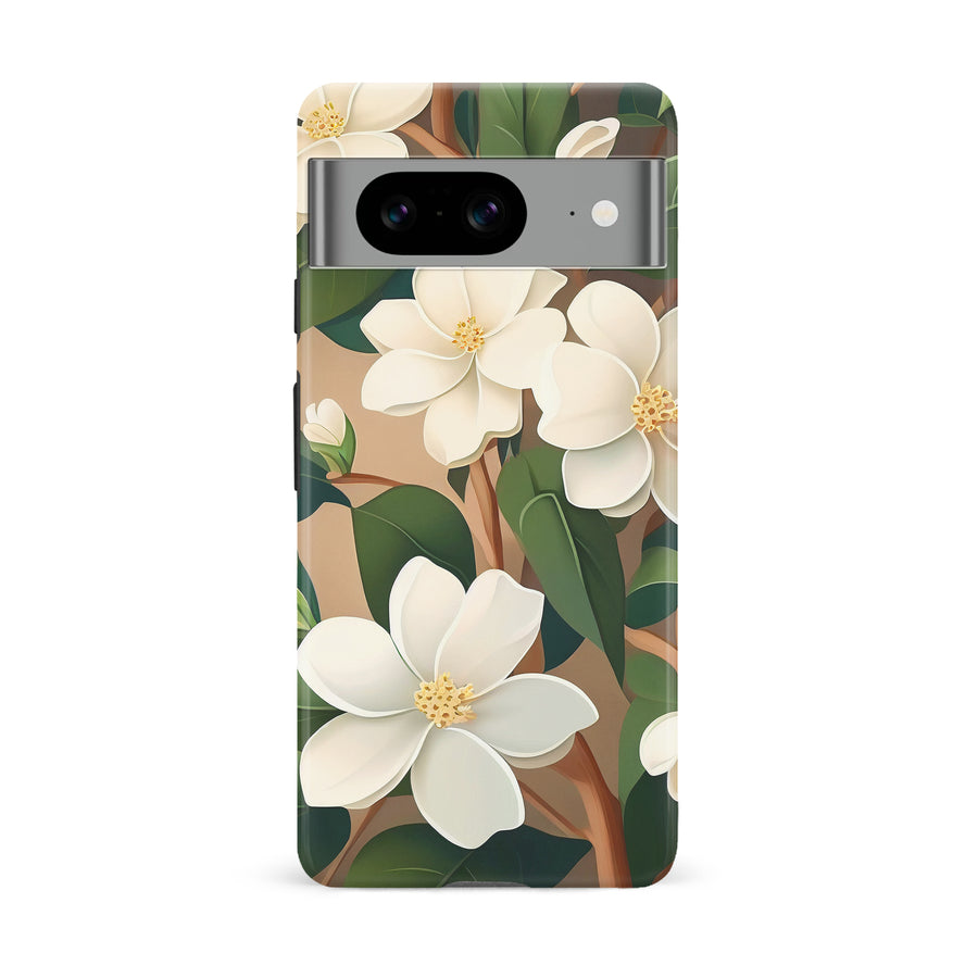 Google Pixel 8 Jasmin Phone Case in Cream